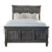 CDecor Home Furnishings Serra Standard Bed Wood in Brown | 68 H x 68 W x 87.75 D in | Wayfair