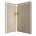 FlexStone Elegance 2-Panel 48"W x 36"D x 80"H Corner Shower Surround Plastic | 80 H x 60 W x 60 D in | Wayfair SSK48367821CT