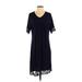 A Birdon Casual Dress - Shift: Blue Print Dresses - Women's Size Small