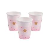 Oriental Trading Company Pink One Little Star Paper Cups, Party Supplies, 8 Pieces in Pink/White | Wayfair 13812954