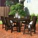 Beachcrest Home™ Midwest 7 Piece Outdoor Dining Set Plastic in Black | 30" H x 42" W x 72" L | Wayfair 909FD2CE2B834D0DBE137550E517CC72