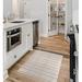 White Rectangle 3' x 5' Kitchen Mat - East Urban Home Striped Beige/Area Rug | Wayfair A3614A36131E4BCFAAB067E710F286C9