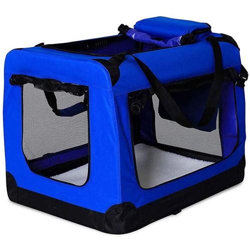 Hundetransportbox Hundetasche Hundebox (XXXL) 101x69x70 cm Blau