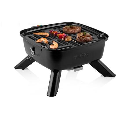 Hybrid Grill als Elektro- oder Holzkohlegrill, 37x37cm, 2000Watt