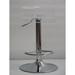 Contemporary Adjustable Barstool in Clear Acrylic (set of 2)