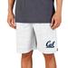 Men's Concepts Sport White/Charcoal Cal Bears Throttle Knit Jam Shorts