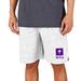 Men's Concepts Sport White/Charcoal NYU Violets Throttle Knit Jam Shorts