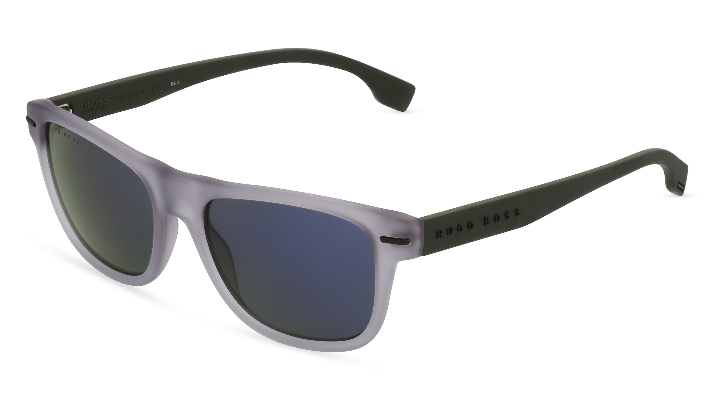 Boss 1322/S Herren-Sonnenbrille Vollrand Quadratisch Acetat-Gestell, grau