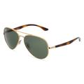 Ray-Ban RB 3675 Unisex-Sonnenbrille Vollrand Pilot Metall-Gestell, Gold