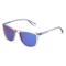 Superdry SHOCKWAVE Unisex-Sonnenbrille Vollrand Eckig Kunststoff-Gestell, grau