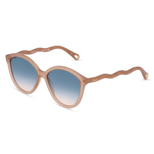 Chloé CH0087S Damen-Sonnenbrille Vollrand Butterfly Bio-Acetat-Gestell, braun