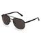 Fielmann MT 009 SUN CL Herren-Sonnenbrille Vollrand Pilot Edelstahl-Gestell, schwarz