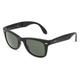 Ray-Ban RB 4105 FOLDING WAYFARER Herren-Sonnenbrille Vollrand Eckig Kunststoff-Gestell, schwarz