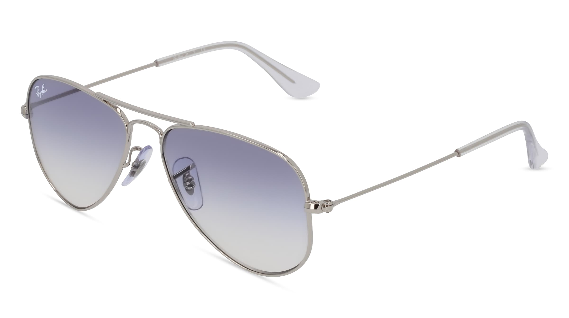 Ray-Ban Junior RJ 9506S AVIATOR Kinder-Sonnenbrille Vollrand Pilot Metall-Gestell, silber