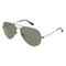Fielmann BD 277 SUN CL Unisex-Sonnenbrille Vollrand Pilot Edelstahl-Gestell, grau
