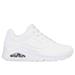 Skechers Women's Uno - Stand on Air Sneaker | Size 6.0 Wide | White | Textile/Synthetic