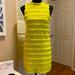 J. Crew Dresses | J. Crew Yellow Fringe Lace Crochet Shift Dress Size 00 | Color: Yellow | Size: 00