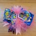 Disney Accessories | Little Mermaid Flounder Ribbon Bow | Color: Blue/Pink | Size: Os