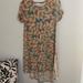 Lularoe Dresses | Lularoe Carly Floral Dress Medium | Color: Green/Orange | Size: M