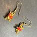 Disney Jewelry | Disney Vintage Winnie The Pooh Earrings In Gold Tones For Pierced Ears | Color: Gold/Red | Size: Os