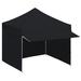 Arlmont & Co. Aliyyah 10 Ft. W X 10 Ft. D Metal Party Tent Canopy Metal/Steel/Soft-top in Black | 133.2 H x 120 W x 120 D in | Wayfair