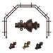 Rod Desyne Dynasty 13/16 5 Sided Double Bay Window Curtain Rod in Brown | 3.5 H x 48 W x 7 D in | Wayfair 5Bay-04-7D