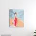 Stupell Industries Abstract Figure Dancing Movement Pink Blue Canvas/Metal in Orange | 40 H x 30 W x 2 D in | Wayfair ae-524_cn_30x40