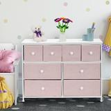 Sorbus Dresser W/8 Drawers - Furniture Storage Chest Tower Unit For Bedroom Wood in Pink | 30.7 H x 39.37 W x 39.37 D in | Wayfair DRW-M8-PI