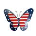 The Holiday Aisle® Patriotic Butterfly Wall Décor Metal | 9 H x 11 W x 1 D in | Wayfair C98F622E4E5F48C29BAA163B86F94837