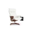 Eurotech Seating Nuvem High-Back Leather Desk Chair Upholstered in Gray/Brown | 40.75 H x 32.5 W x 32.3 D in | Wayfair NUVEMWHT