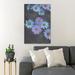 Red Barrel Studio® White & Purple Daisy Flower Decor - 1 Piece Rectangle Graphic Art Print On Wrapped Canvas in Indigo/Yellow | Wayfair