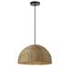 The Twillery Co.® Pourel 1 Light Incandescent Pendant, Metal in Black | 8 H x 15.75 W x 15.75 D in | Wayfair BB6EECB51FB043F58248404D07A0F837