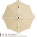 Arlmont & Co. Hawwaa 10' Cantilever Patio Octagonal Umbrella Metal in Brown | 103 H x 120 W x 120 D in | Wayfair EF58772E9BEC4EB98DF30E1B4C12537A