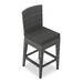 George Oliver Deep MaLa 25" Patio Bar Stool w/ Cushion Wicker/Rattan in Gray | 39.25 H x 16.5 W x 20.5 D in | Wayfair