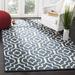 Blue/Navy 60 x 0.63 in Area Rug - Charlton Home® Brunswick Hand-tufted Wool Blue Navy/Ivory Area Rug Wool | 60 W x 0.63 D in | Wayfair