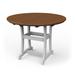 YardCraft Stella Bar Outdoor Table Plastic in White/Brown | 54 H x 54 W x 54 D in | Wayfair PBT54-MW