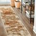 Brown 96 x 32.4 x 0.31 in Area Rug - Scout Contemporary Modern Distressed Abstract Indoor Area Rug By Haus & Home, | Wayfair 2.6X8RUG-CLVR-RT