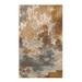 Brown 108 x 84 x 0.31 in Area Rug - Haus & Home Onyx Contemporary Modern Abstract Camel Indoor Area Rug, | 108 H x 84 W x 0.31 D in | Wayfair