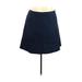 Lane Bryant Casual A-Line Skirt Knee Length: Blue Solid Bottoms - Women's Size 21 Plus