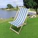 Outdoor Populus Wood Sling Chair Beach Chairs for Any Outdoor Space Including Beach, Garden, Swimming Pool