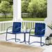 Crosley Bates 3Pc Outdoor Metal Chair Set - 22"x84"x35"