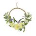18" Spring Peony and Mini Blossoms Hoop Wreath by National Tree Company