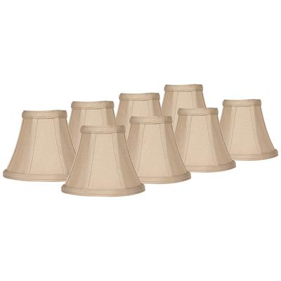 Evaline Taupe Fabric Lamp Shade 3x6x5x5 (Clip-On) ...