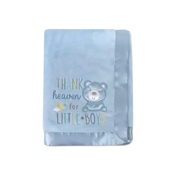 baby-essentials-baby-boys-thank-heaven-blanket,-blue/