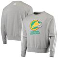 Men's adidas Heathered Gray California Seals Team Classics Vintage Pullover Sweatshirt