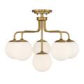 Savoy House Marco 24 Inch 6 Light Semi Flush Mount - 6-1950-6-322