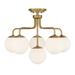 Savoy House Marco 24 Inch 6 Light Semi Flush Mount - 6-1950-6-322