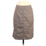 White House Black Market Casual Skirt: Tan Solid Bottoms - Women's Size 2