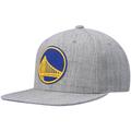 Men's Mitchell & Ness Heathered Gray Golden State Warriors 2.0 Snapback Hat