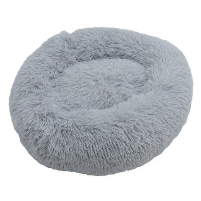 Hundebett Hundekissen Hundekorb Plüsch Tierbett Hundesofa Katzenbett Grau 100x100x22 cm Image